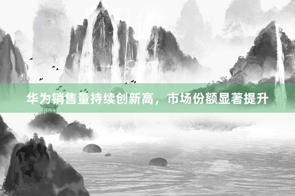 华为销售量持续创新高，市场份额显著提升